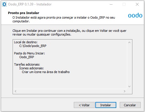 Concluindo a instalação